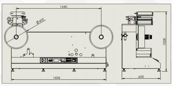 Bộ đếm nhãn tùy chỉnh để lắp đặt máy in laser 